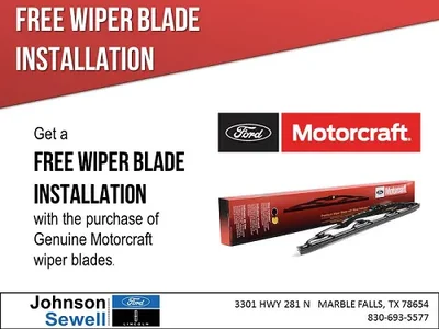 Free Wiper Blade Installation